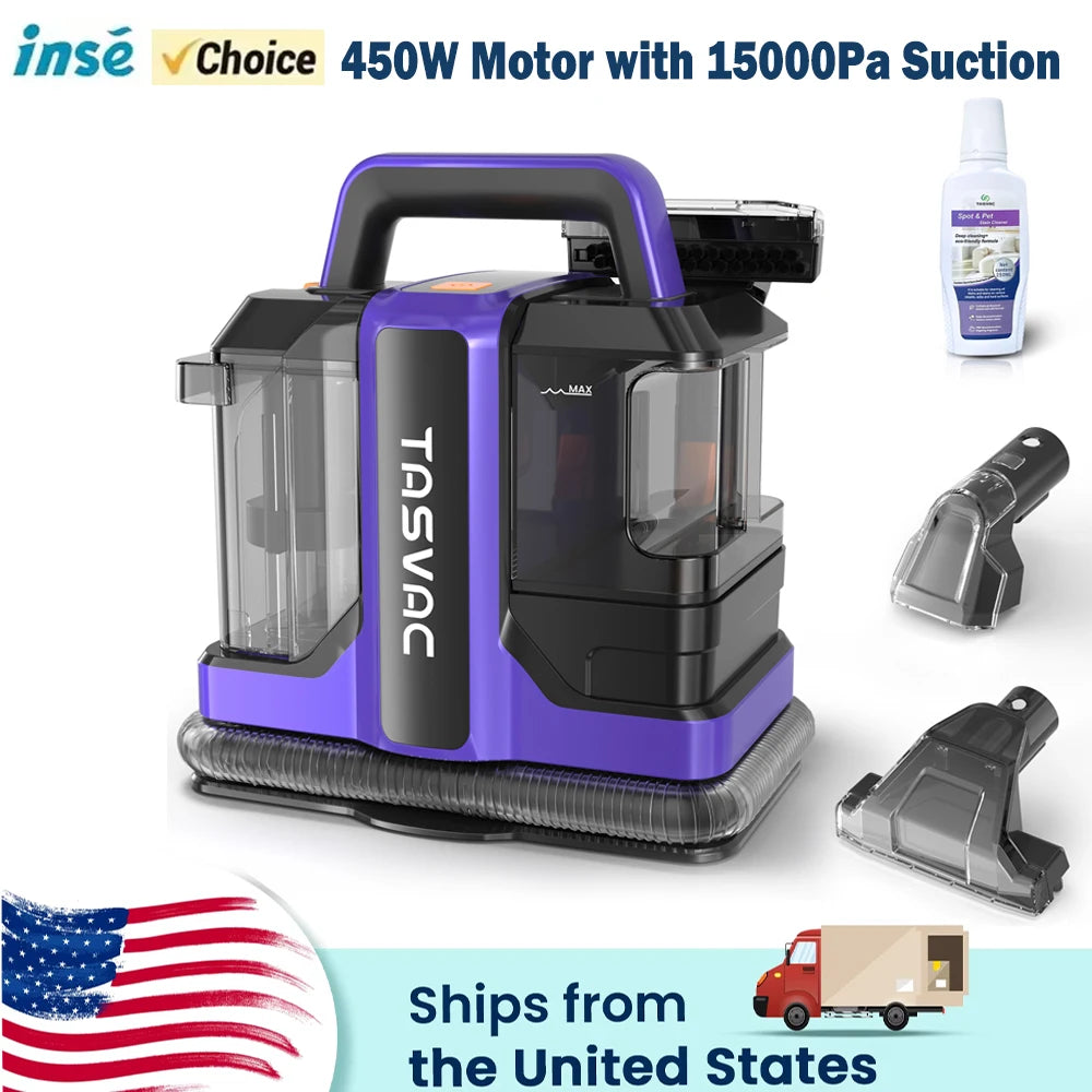 Tasvac C7 Handheld Carpet Cleaner 15Kpa Deep Pet Stain