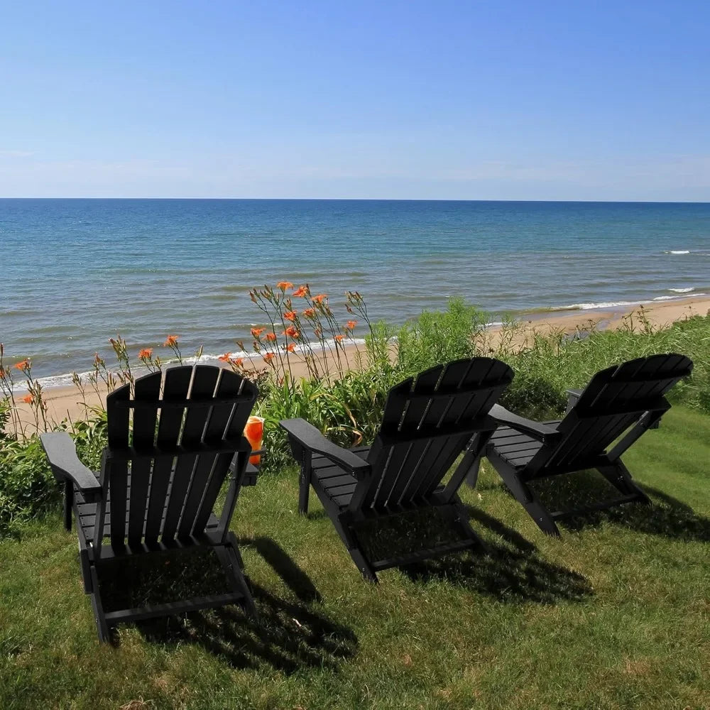 Folding Adirondack Chairs With Adjustable Backrest Deluxe