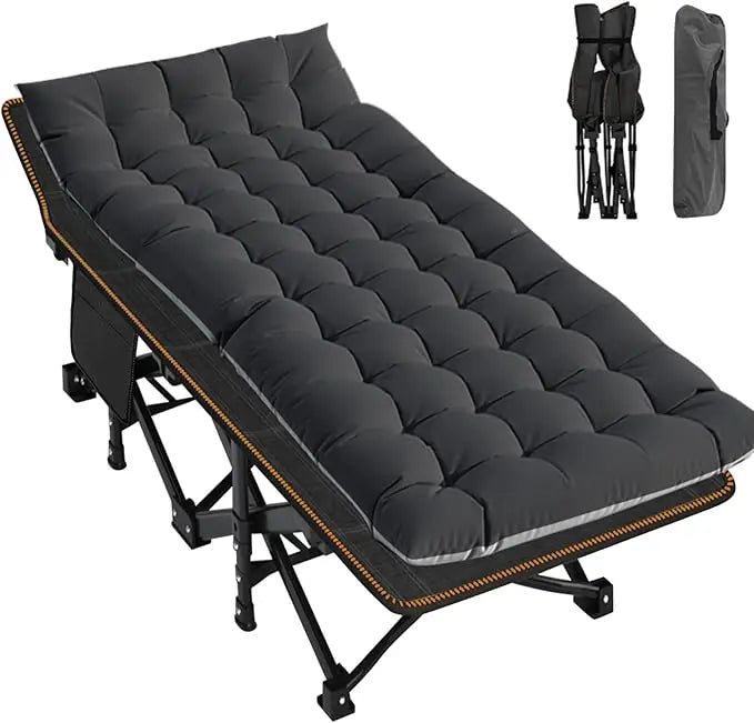 Folding Camping Cot with Carry Bag for Easy Travel and Storage