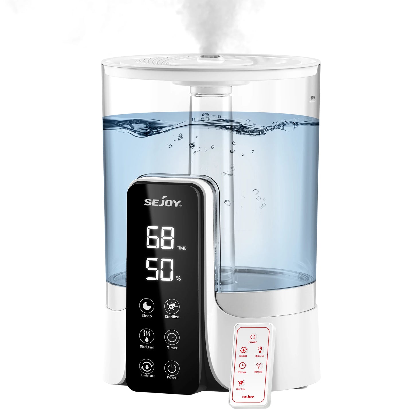 Smart LED Humidifier with Aromatherapy and Digital Display