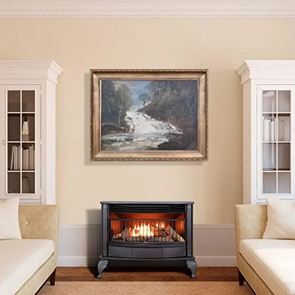 Ventless Dual Fuel Fireplace Heats Up To 1100 Sq Ft