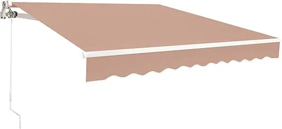 Manual Retractable Patio Awning for Stylish Outdoor Shade