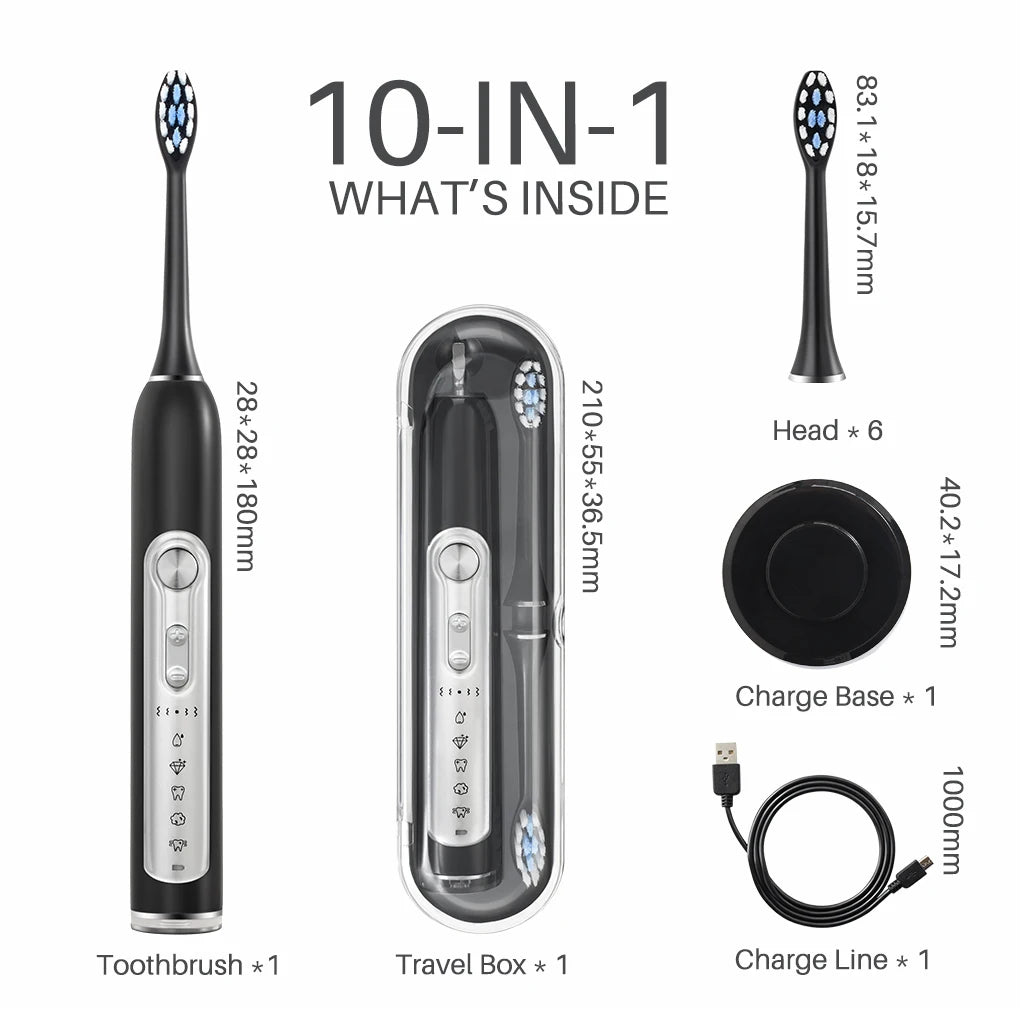 SUBORT S7 Super Sonic Electric Toothbrush with Smart Timer