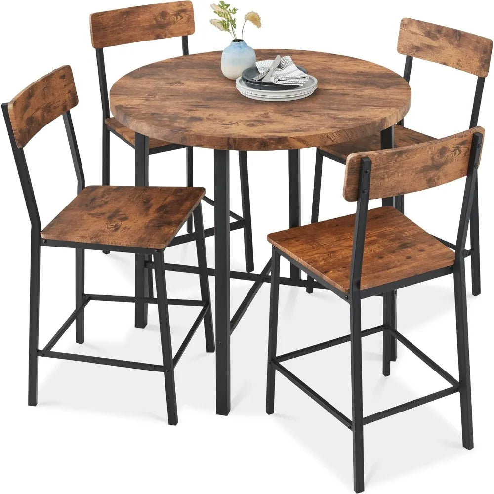 Modern Round Counter Height Dining Set for Stylish Home Décor