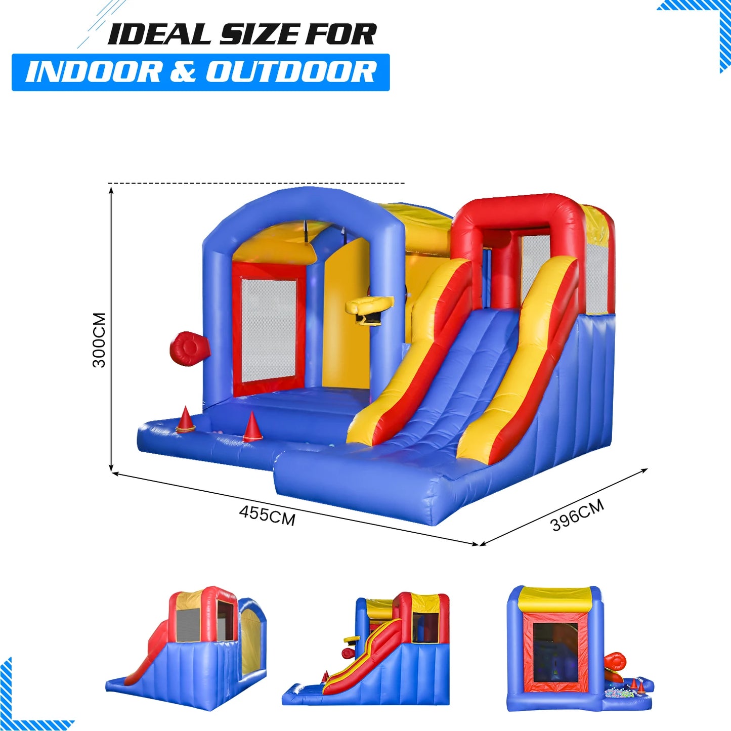 Inflatable Bounce House – Safe and Durable Fun for Kids Parties