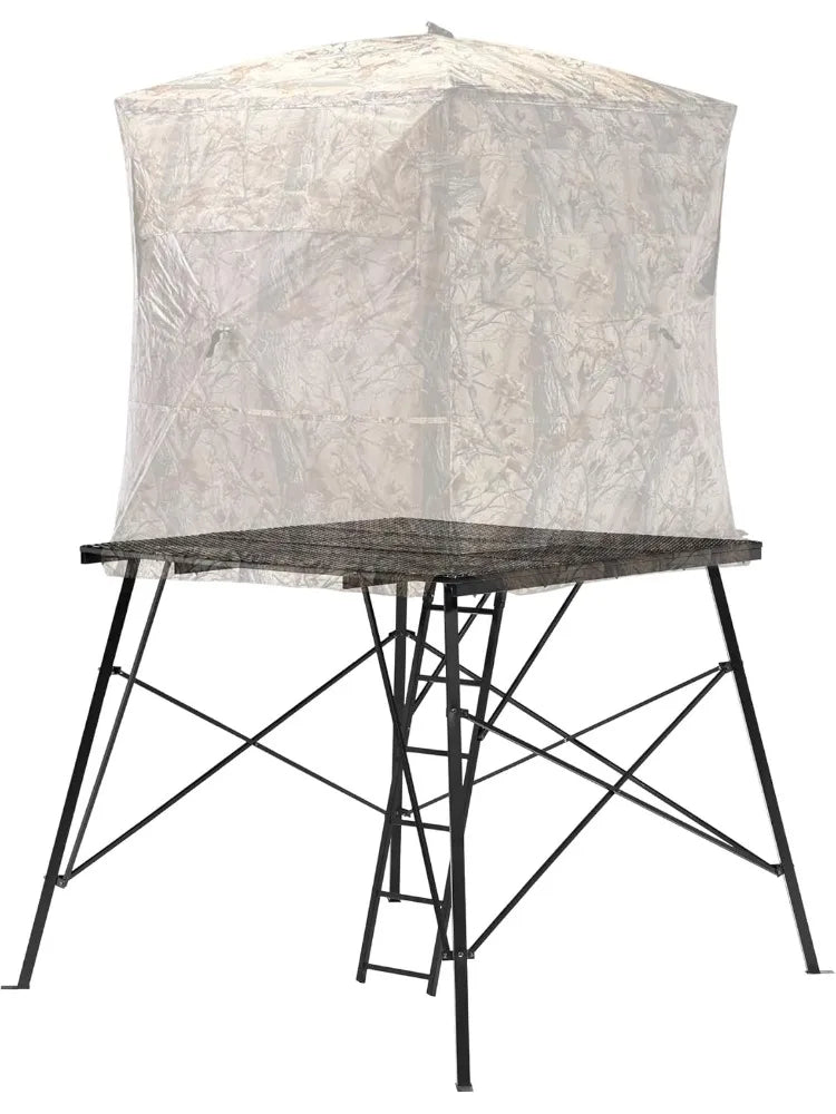 Durable Powder Coated Steel Ground Blind Platform Universal