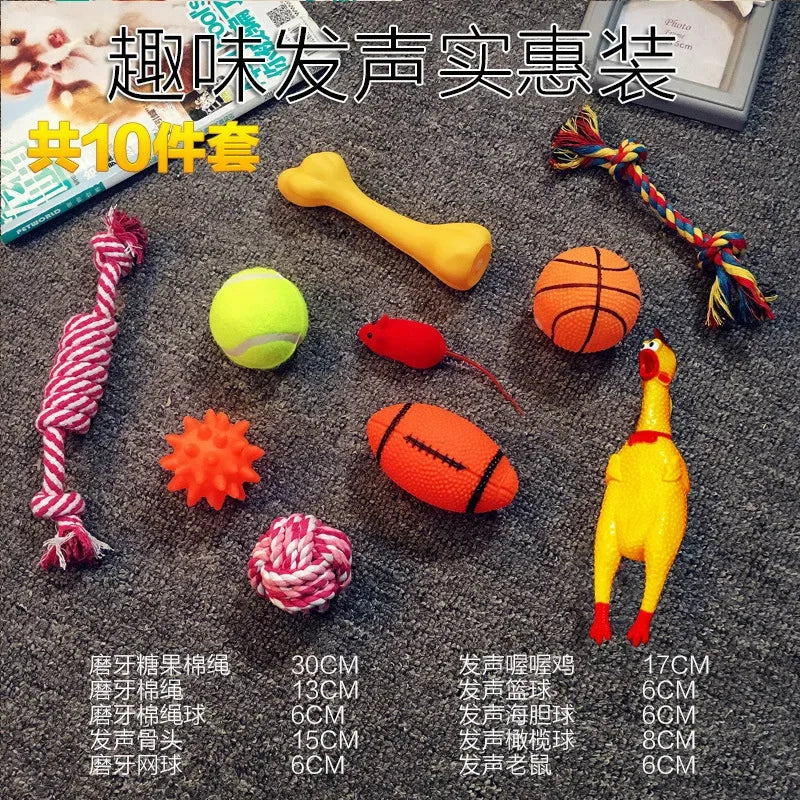 Pawfect Plush Dog Toy Set for Engaging Puppy Training