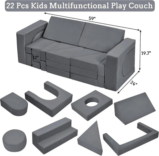 Modular Play Couch for Creative Playroom Fun