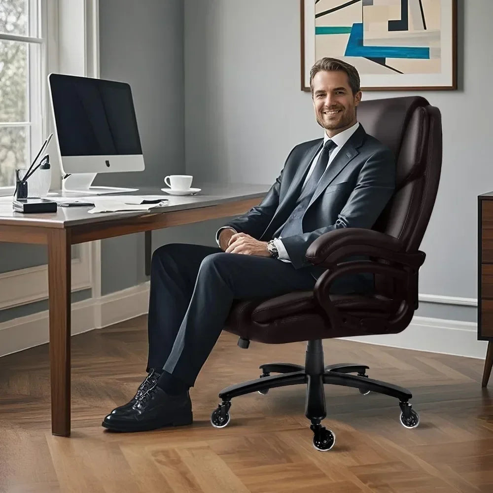 Heavy Duty Office Chair 500lbs With Ergonomic Lumbar Support
