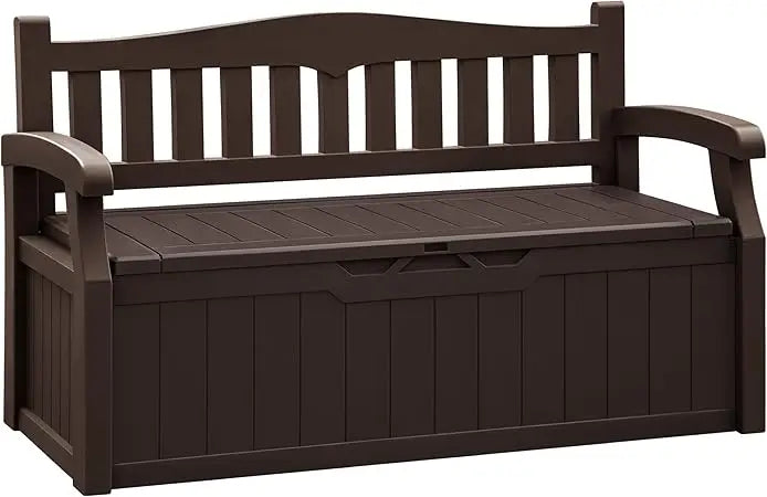 80 Gallon Outdoor Storage Bench with Lockable Hidden Storage