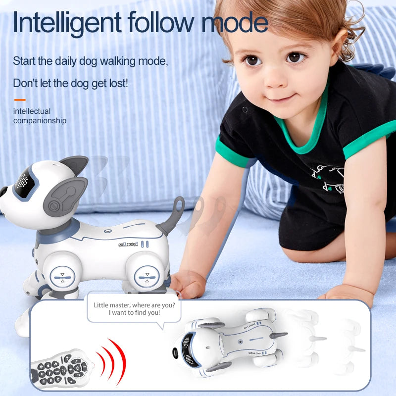 RC Robot Dog With Voice Command And Music Features