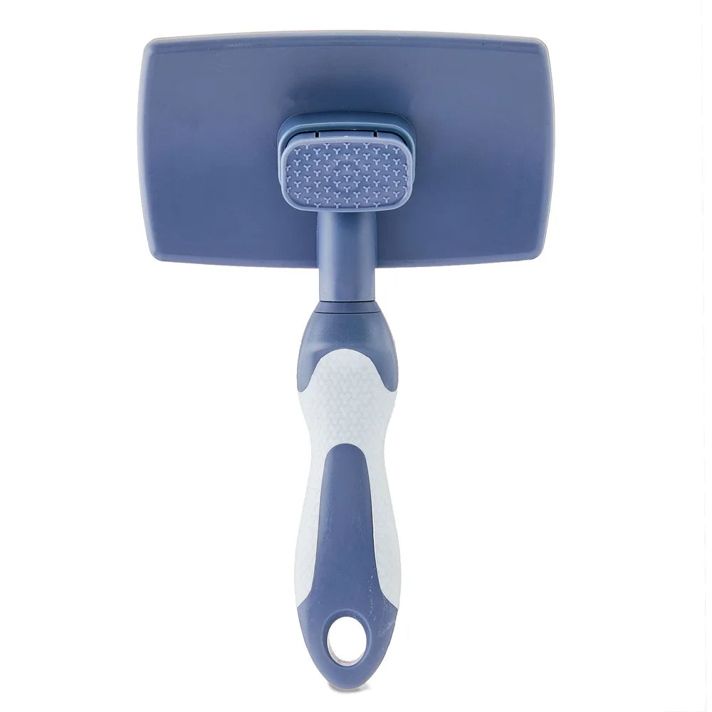 Self Cleaning Slicker Brush For Dogs With Non Slip Handle