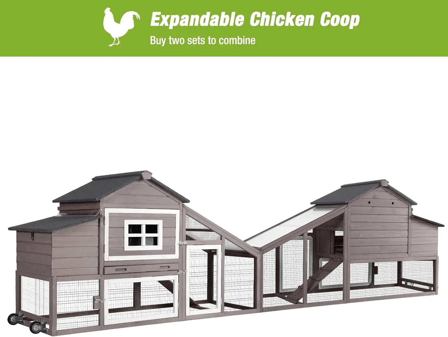 Mobile Chicken Coop With Wheels Expandable Tractor 2 To 4