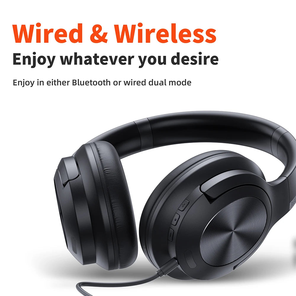 QERE E80 Wireless Bluetooth Headset With 70 Hour Battery Life