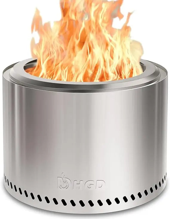 Stainless Steel Outdoor Fire Pit Smokeless Wood Burner