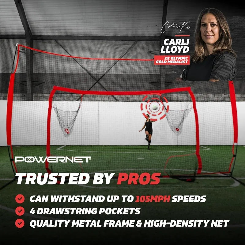 PowerNet Pop Up Soccer Goal With Four Pocket Targets