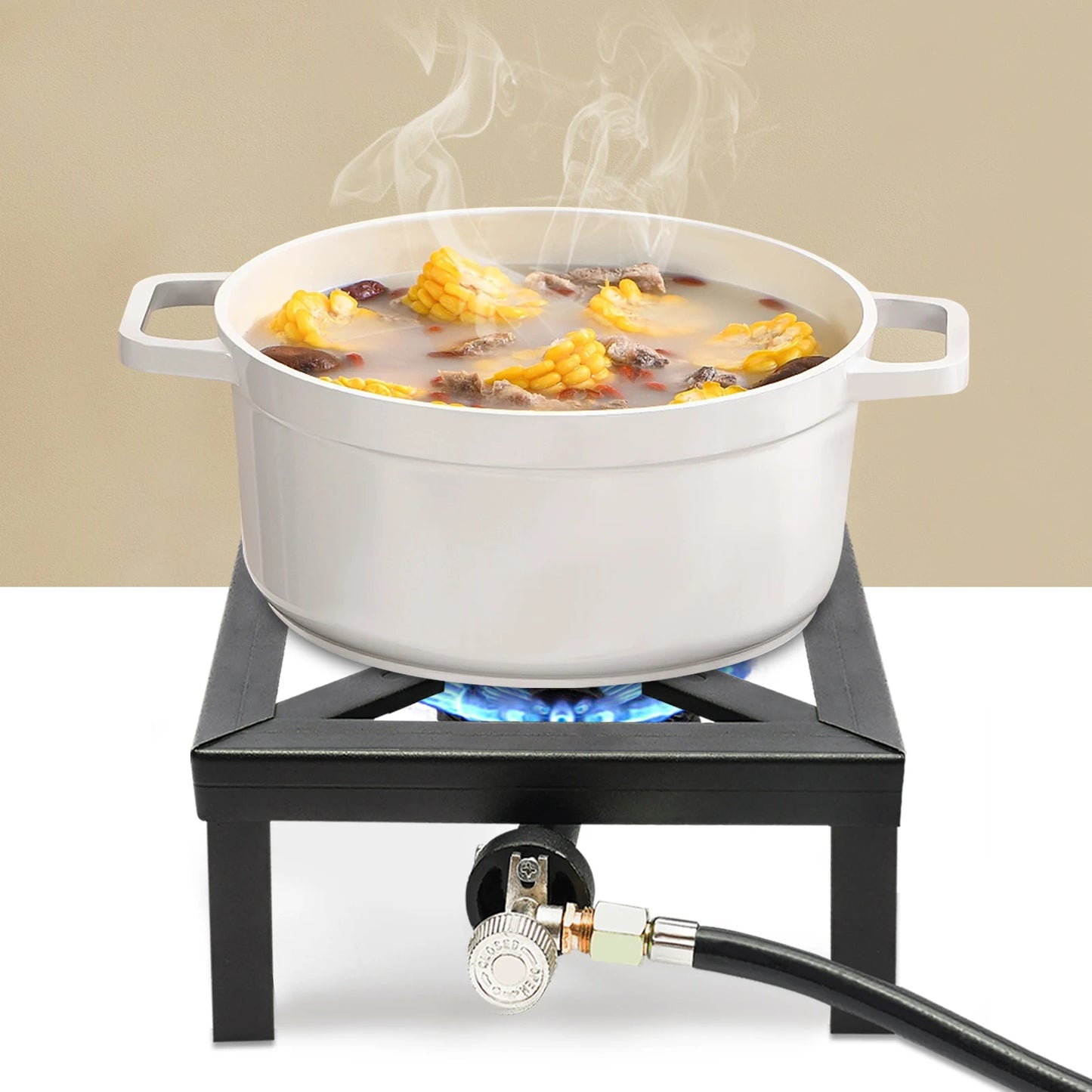 Portable Single Burner Gas Stove for Easy Outdoor Cooking