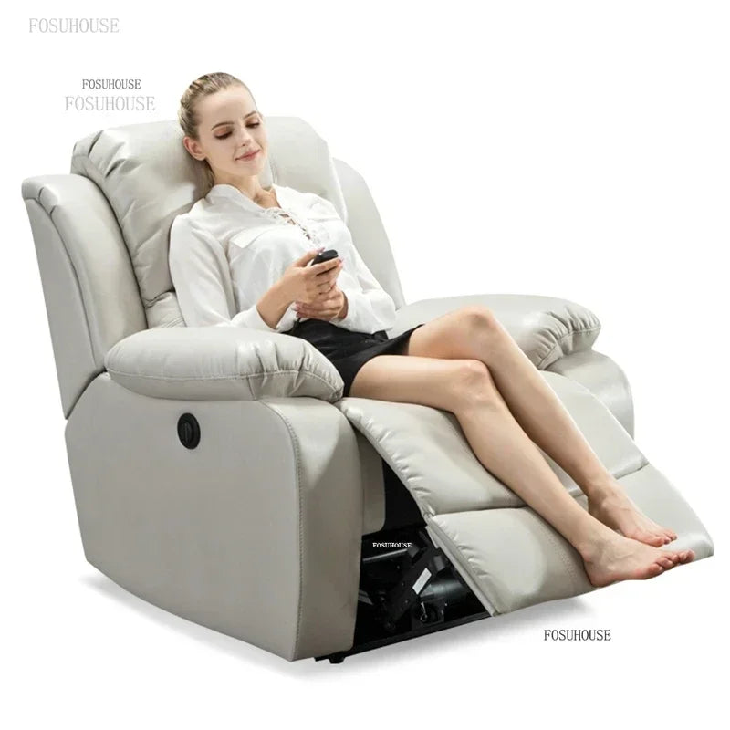 ComfortPro Multifunctional Reclining Sofa with Electric Rocking Feature