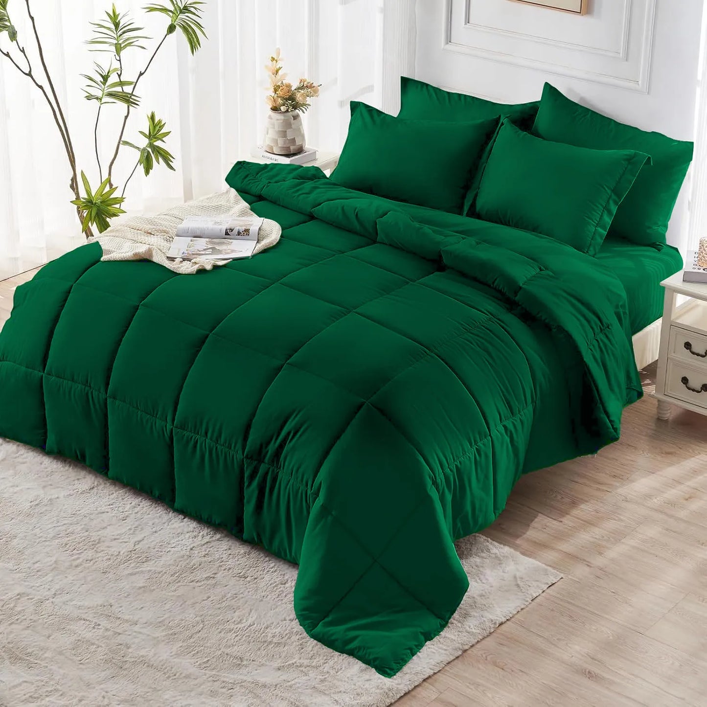 Reversible Comforter Set Queen Or King Ultrasoft Allseason
