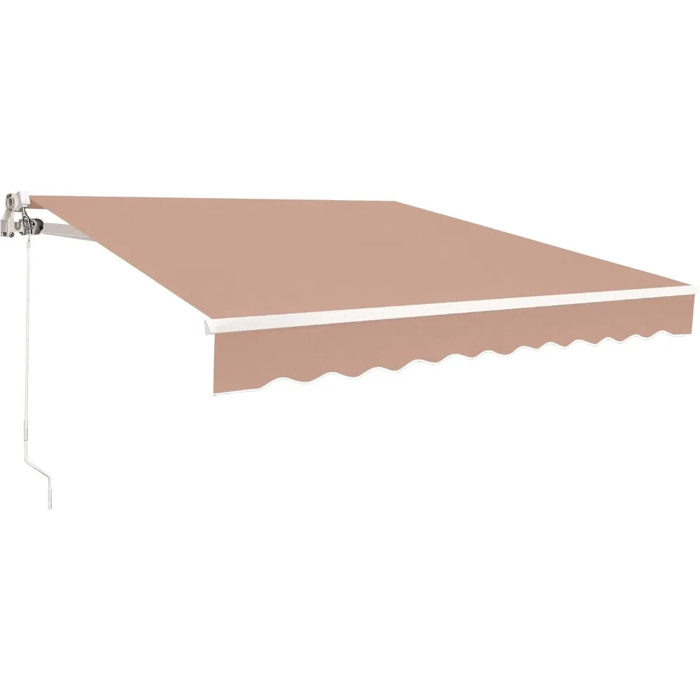 Manual Retractable Patio Awning for Stylish Outdoor Shade