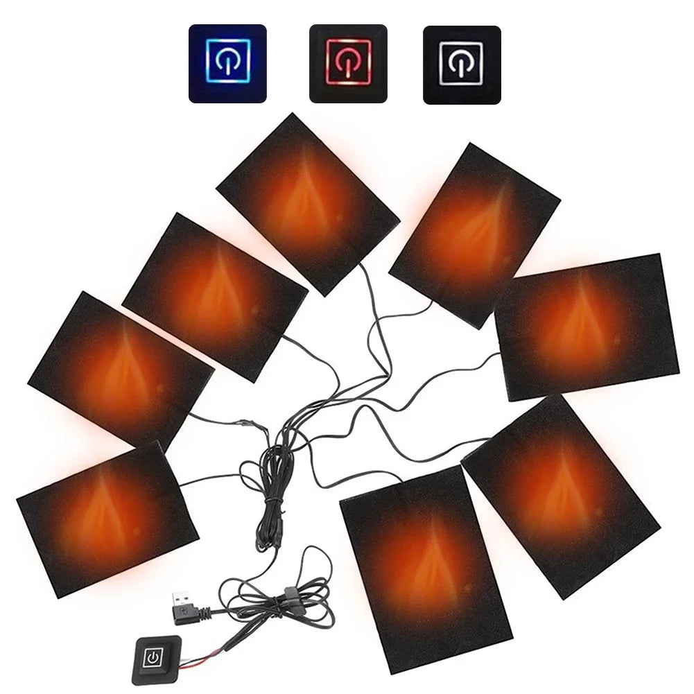 USB Heating Pads For Heated Clothing And Winter Warmth