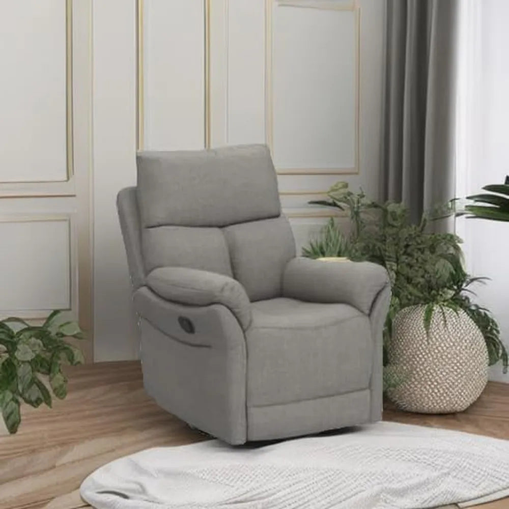 ZHIYONG Swivel Rocker Recliner Chair for Ultimate Comfort