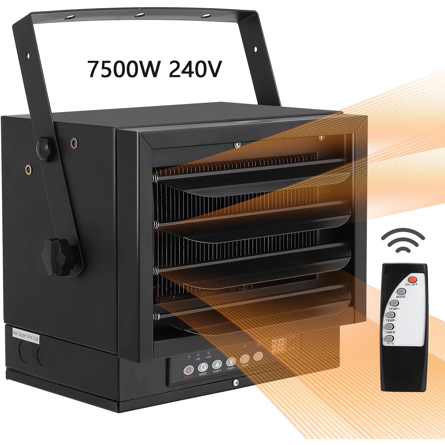 Ceiling Mount Garage Heater 5000 7500W 240V Fast Warmth
