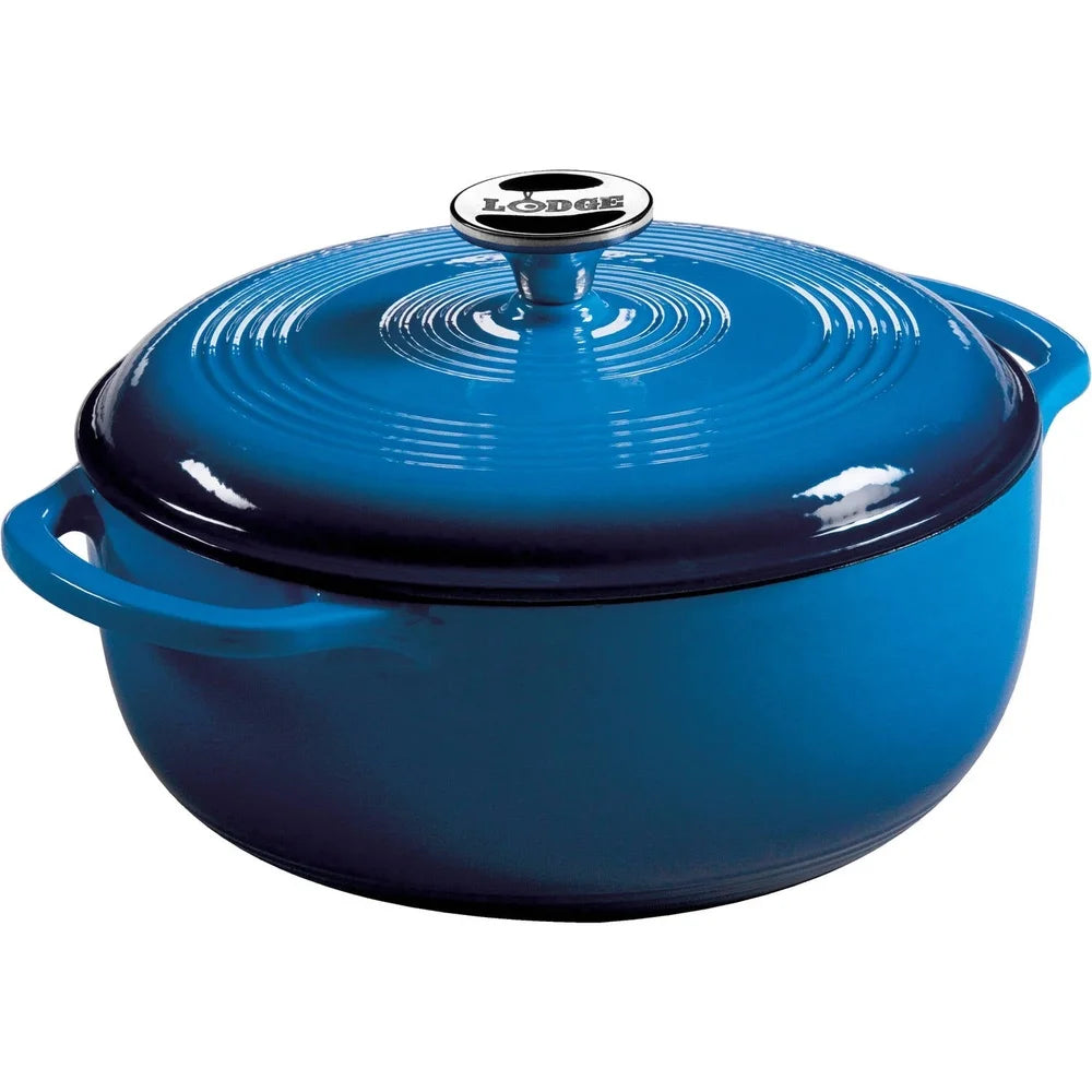 Enameled Cast Iron Dutch Oven 4.5 Quart Induction Safe