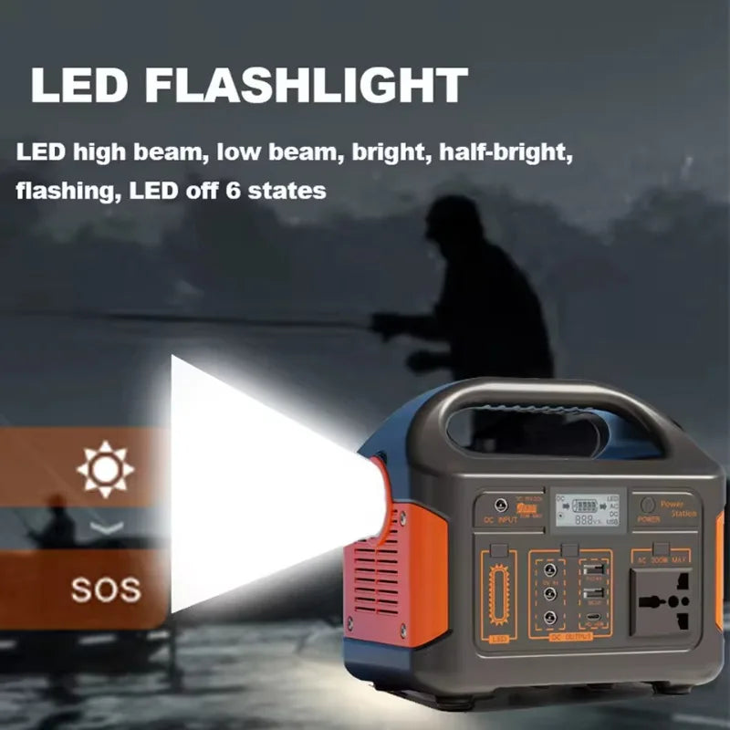 Outdoor Portable 300W Power Station for Camping and Emergencies