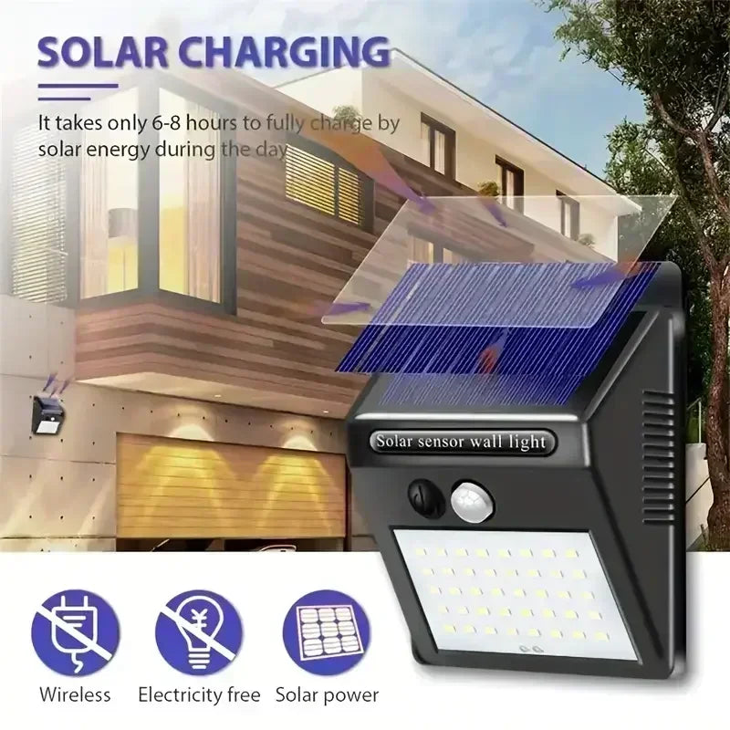 EcoBright Solar Outdoor Lights with Motion Sensor Security