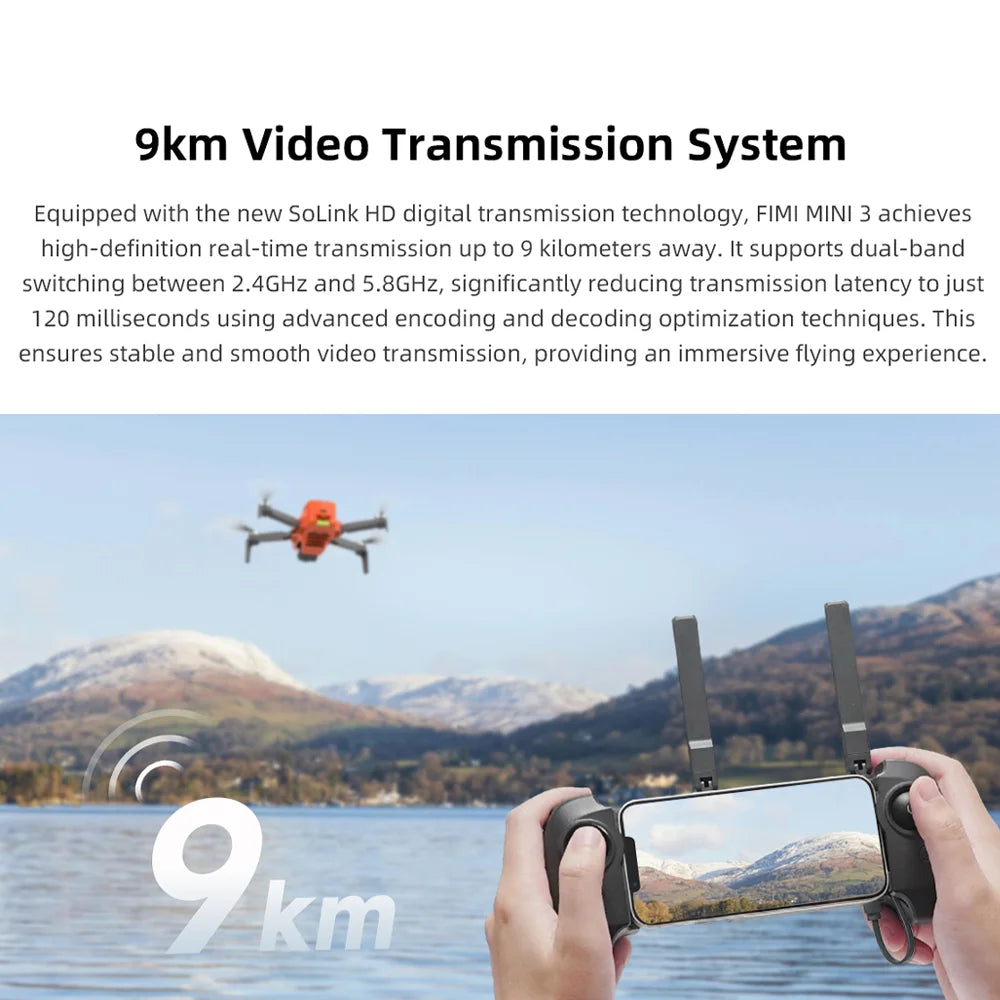 FIMI Mini 3 Drone 4K 60FPS With Axis Premium Gimbal