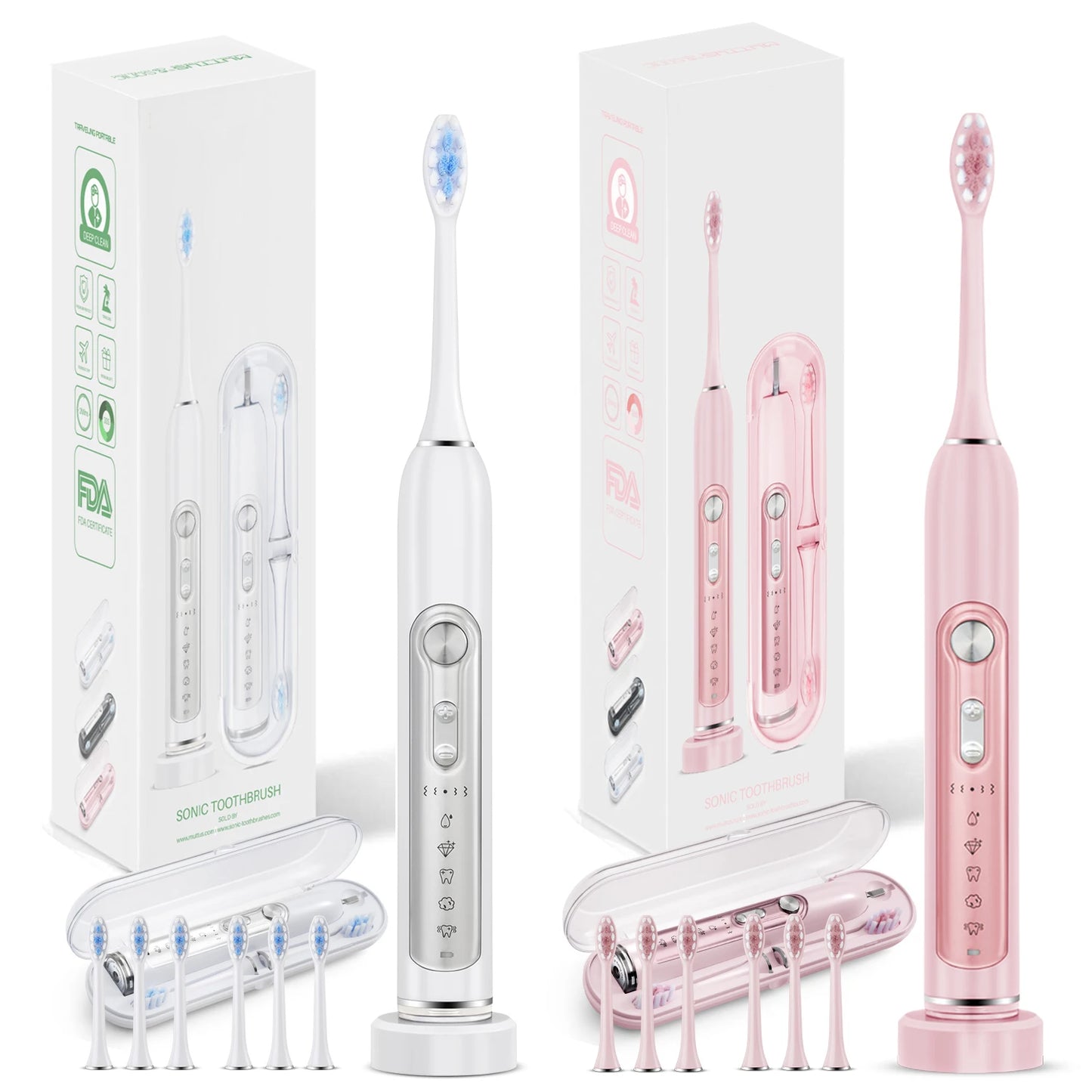 SUBORT S7 Super Sonic Electric Toothbrush with Smart Timer