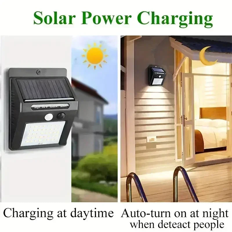 EcoBright Solar Outdoor Lights with Motion Sensor Security