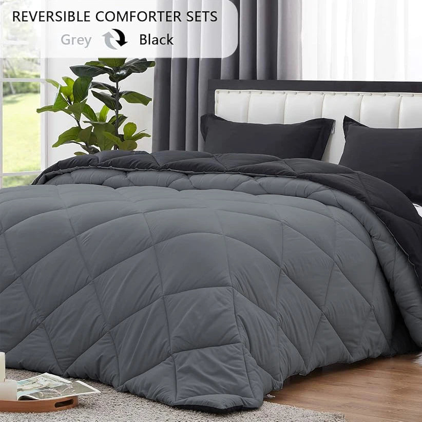 Reversible Comforter Set Queen Or King Ultrasoft Allseason