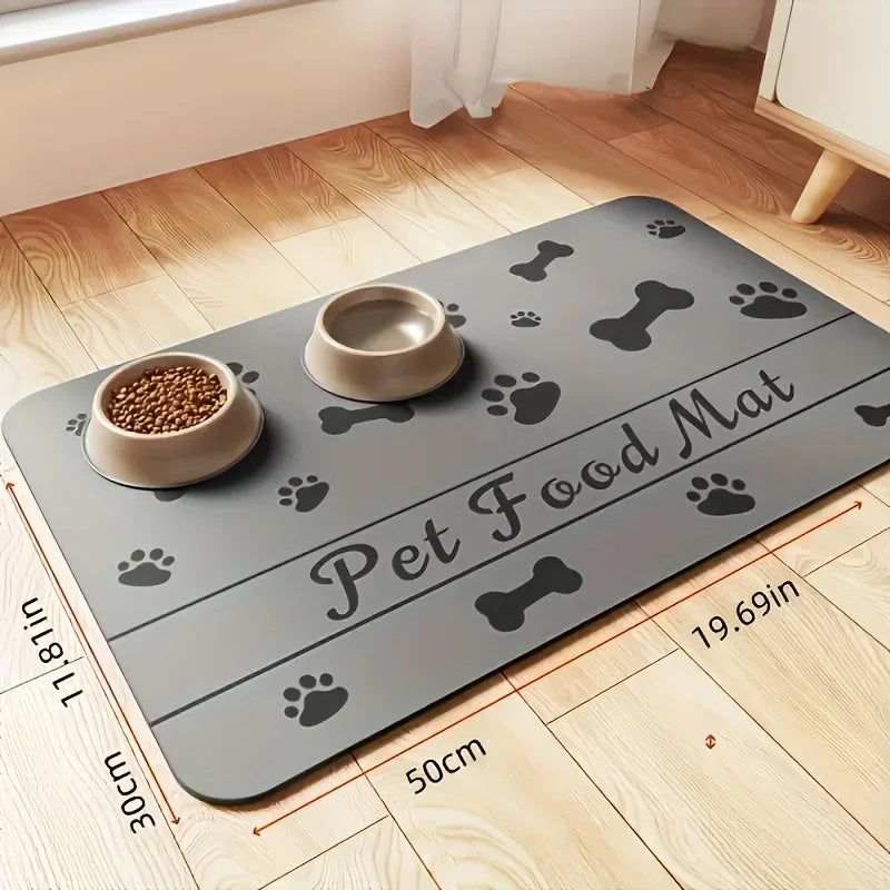 Pet Placemat Absorbent Feeding Mat With Waterproof Backing