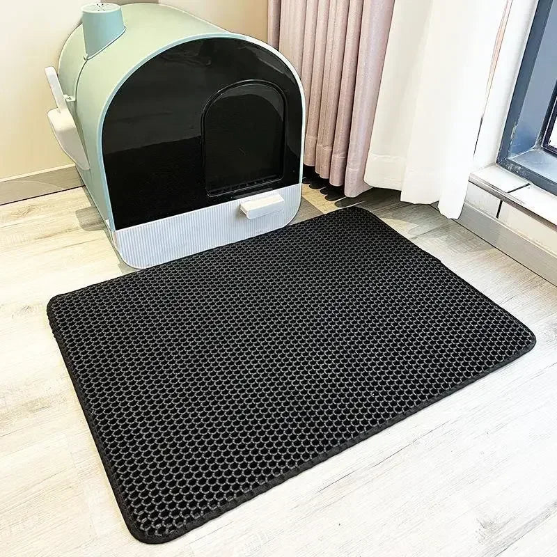 Waterproof Cat Litter Mat With Double Layer Nonslip