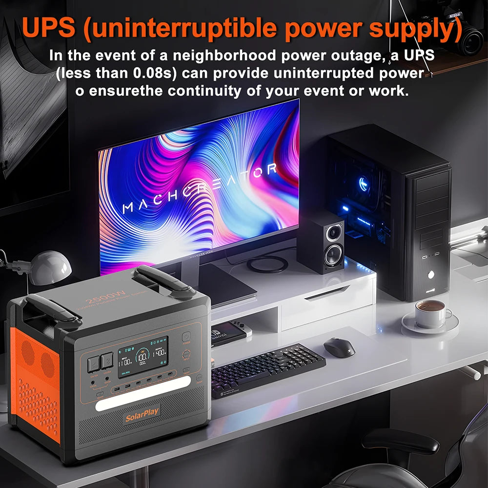 High-Capacity Portable Power Station for Camping