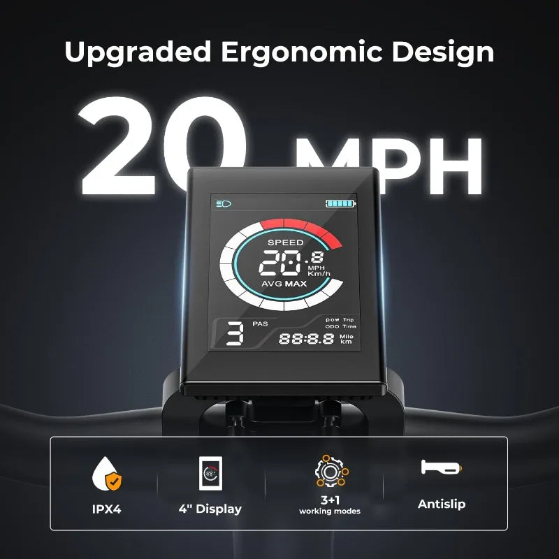 YTYIN Jasion EB5 Electric Bike with 500W Motor and 40 Miles Range
