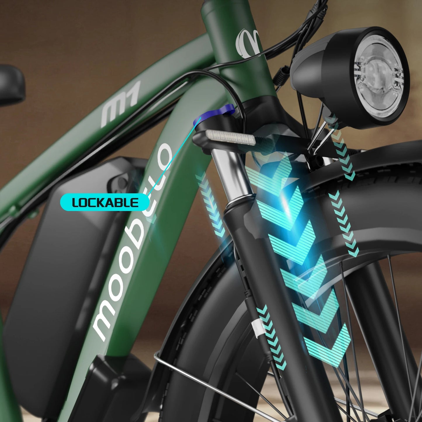 ZEEGR F1 48V 2000W Fat Tire Electric Bike Front Suspension