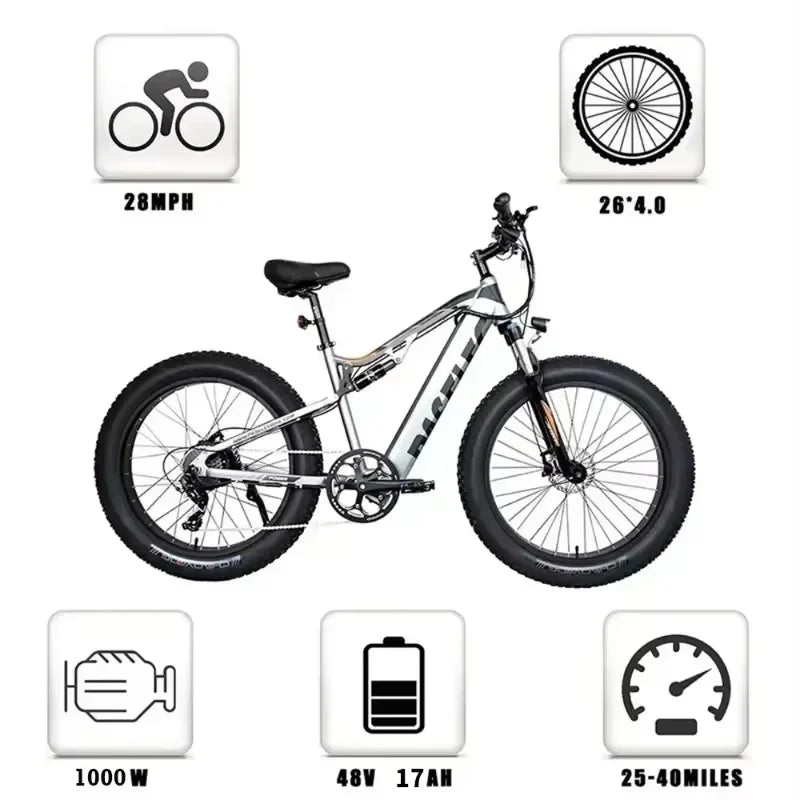 GS9 Plus Off-Road Electric Bike with Powerful 1000W Motor