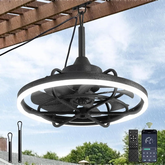 Weatherproof Outdoor Ceiling Fan with Remote Control