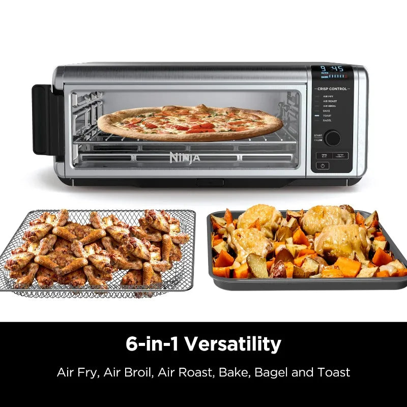 Flip Away Air Fryer Toaster Oven 6 In 1 Space Saving