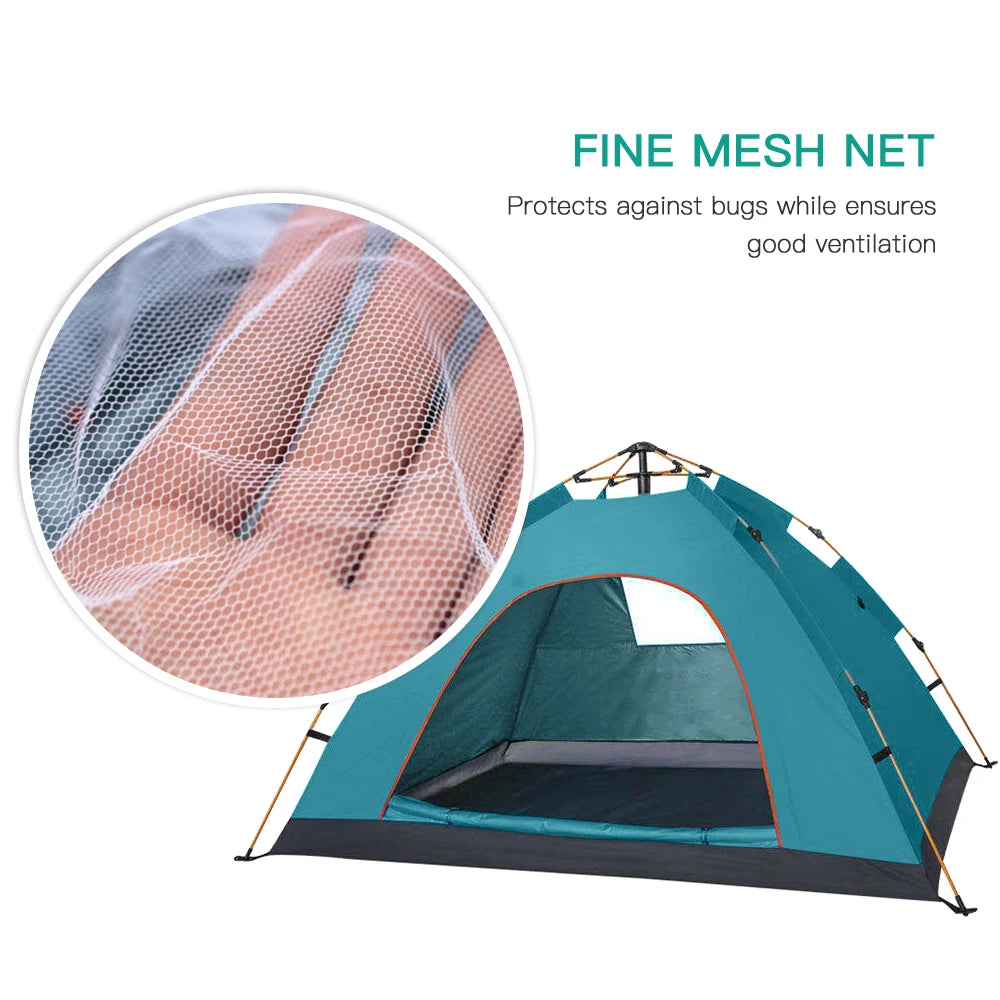 Water-Resistant Outdoor Pop Up Tent for Easy Setup