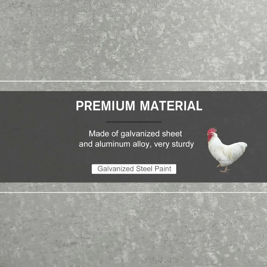 Automatic Chicken Feeder 30 Lb Capacity Galvanized Steel