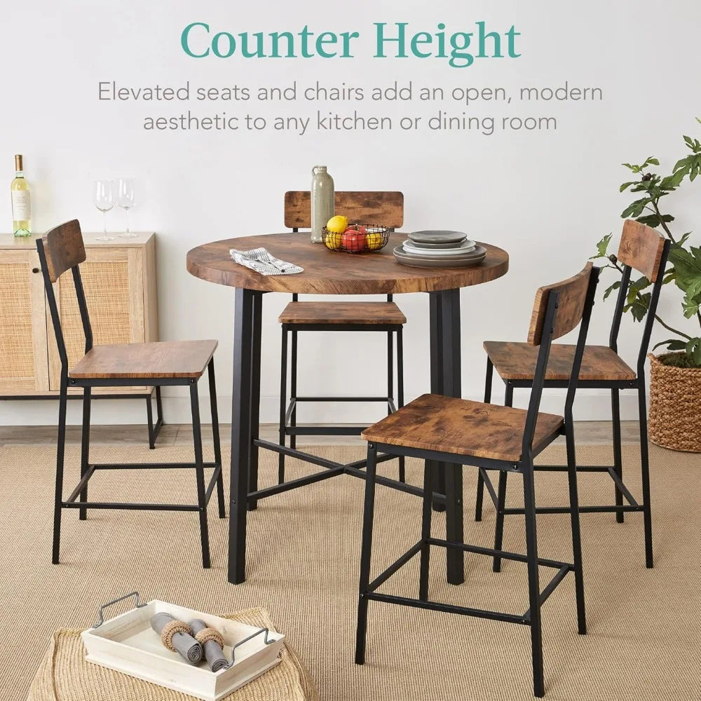Modern Round Counter Height Dining Set for Stylish Home Décor