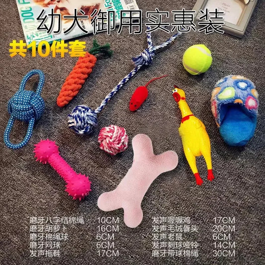 Pawfect Plush Dog Toy Set for Engaging Puppy Training