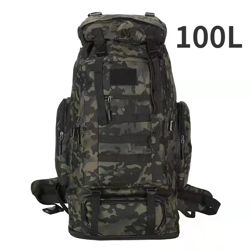Versatile 80L Tactical Mountaineering Backpack for Outdoor Adventures