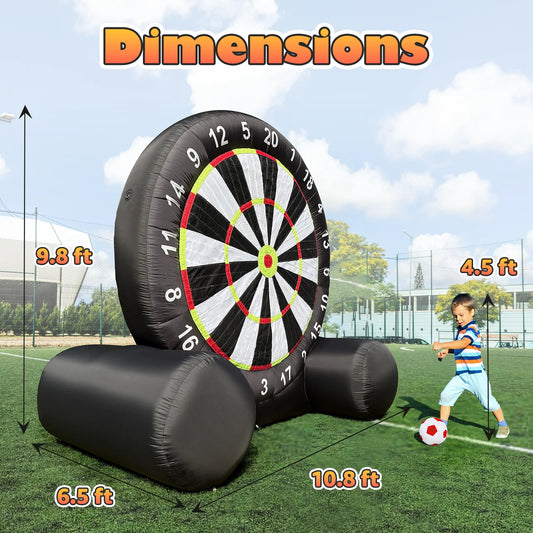 Giant Outdoor Inflatable Soccer Darts Board With Blower