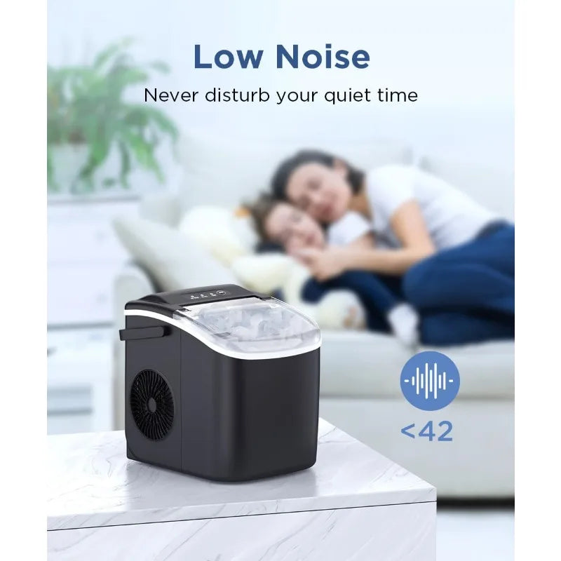 COWSAR Portable Ice Maker with Self-Cleaning Feature