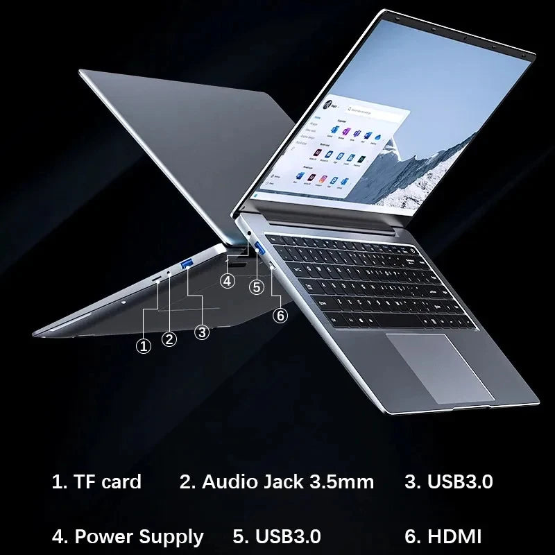 LenO 14.1 Inch Lightweight Laptop with 16GB RAM and 1TB SSD